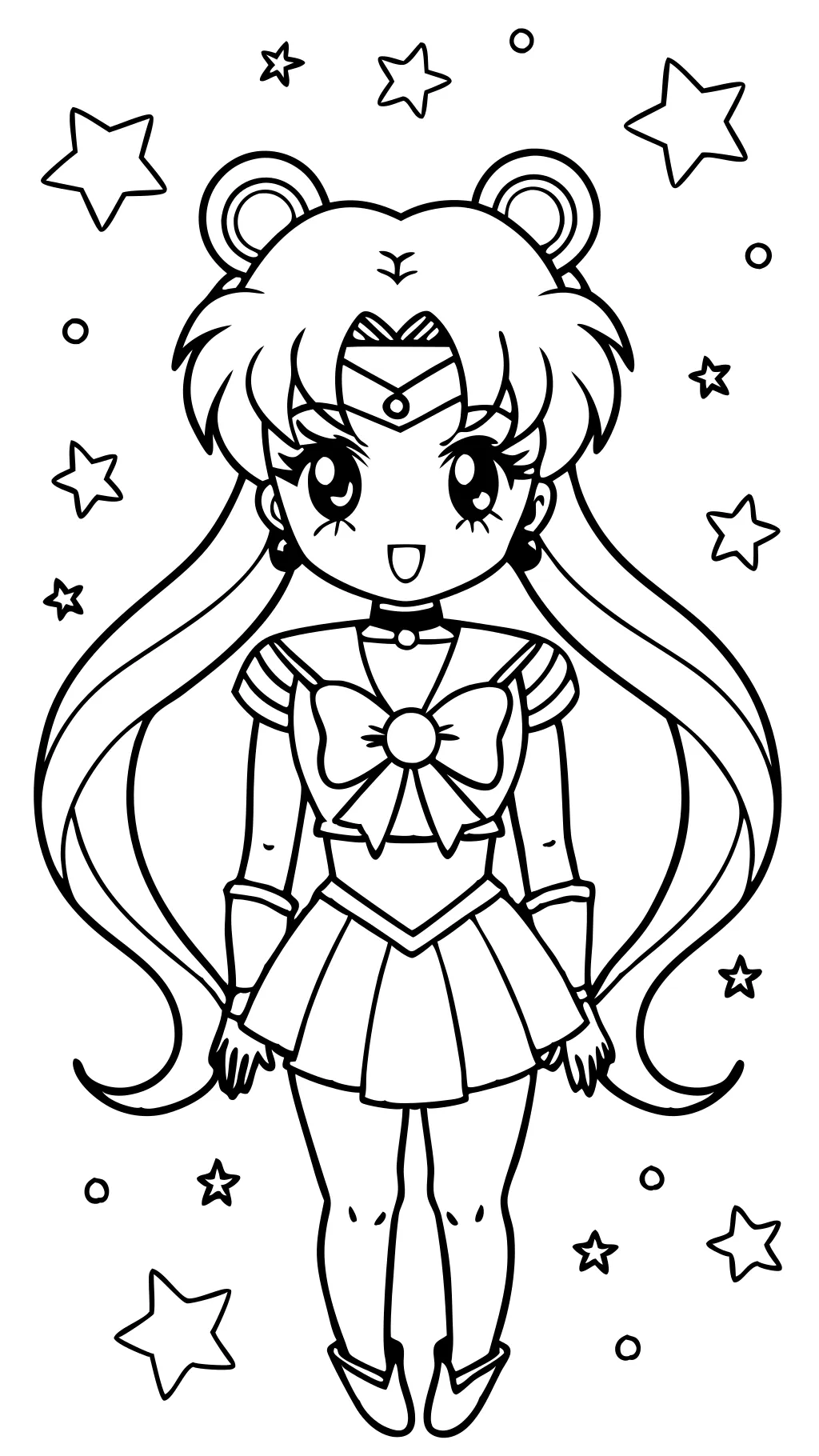 sailor moon coloring book pages